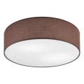 Taklampa SIRJA 2xE27/60W/230V Ø 45 cm brun