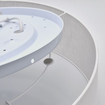 Taklampa SIRJA 2xE27/60W/230V Ø 45 cm vit