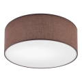 Taklampa SIRJA DOUBLE 2xE27/15W/230V diameter 35 cm brun