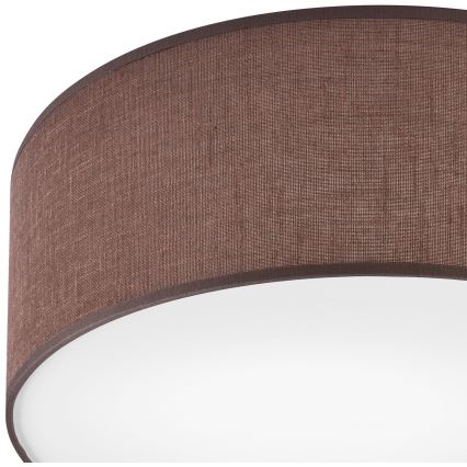 Taklampa SIRJA DOUBLE 2xE27/15W/230V diameter 35 cm brun