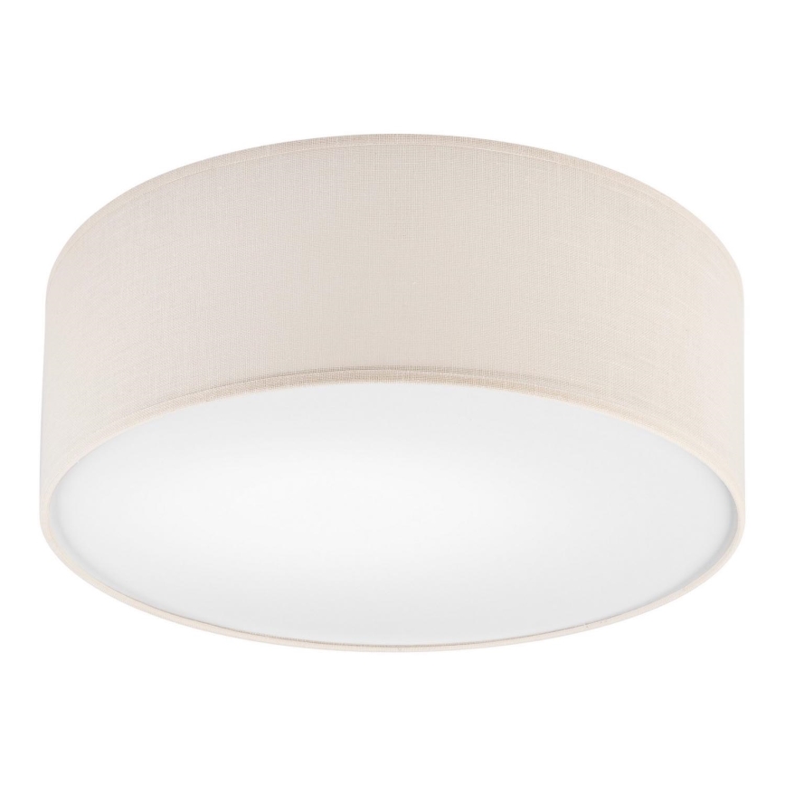 Taklampa SIRJA DOUBLE 2xE27/15W/230V diameter 35 cm grädde