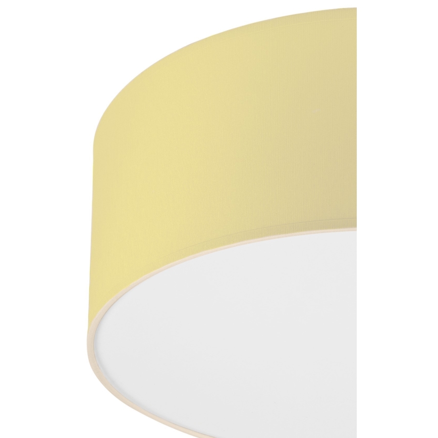 Taklampa SIRJA PASTEL 1xE27/60W/230V diameter 35 cm gul