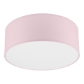 Taklampa SIRJA PASTEL 1xE27/60W/230V diameter 35 cm rosa
