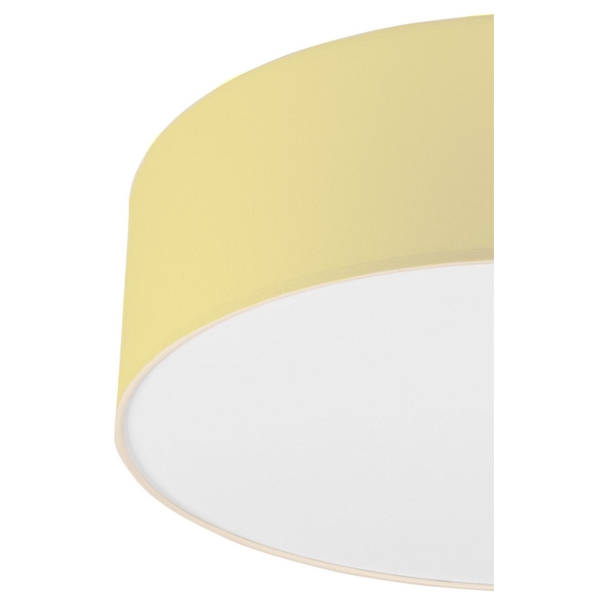 Taklampa SIRJA PASTEL 2xE27/60W/230V diameter 45 cm gul