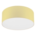 Taklampa SIRJA PASTEL DOUBLE 2xE27/15W/230V diameter 35 cm gul