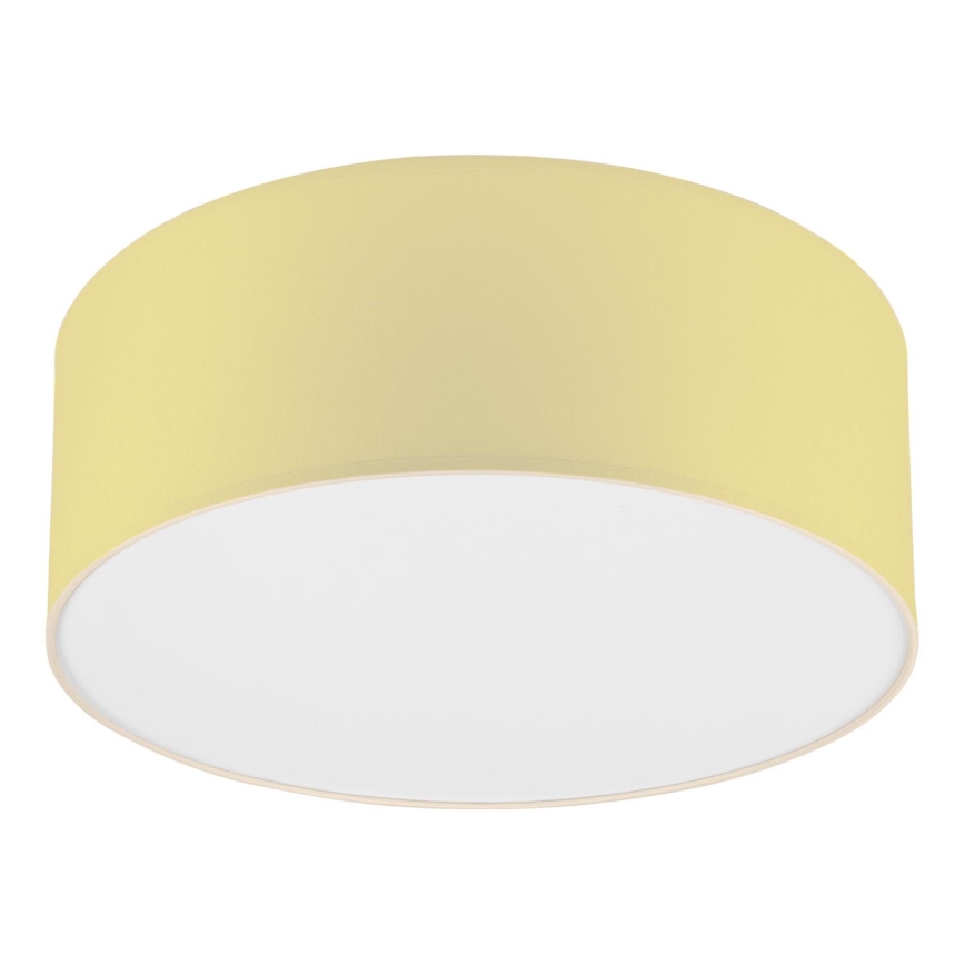 Taklampa SIRJA PASTEL DOUBLE 2xE27/15W/230V diameter 35 cm gul