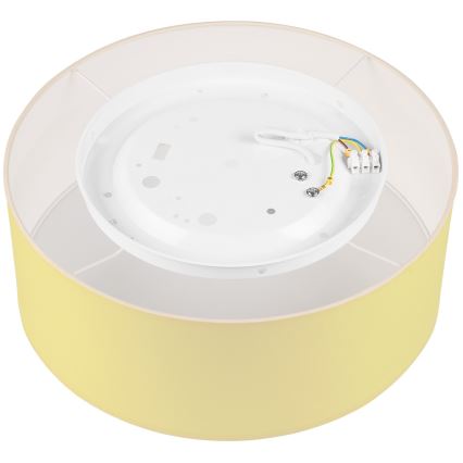 Taklampa SIRJA PASTEL DOUBLE 2xE27/15W/230V diameter 35 cm gul