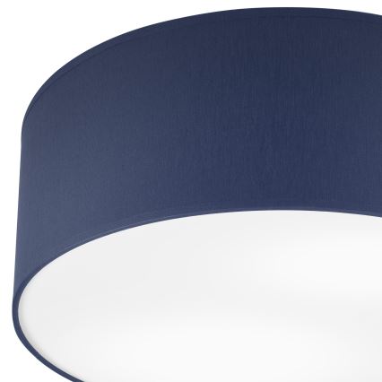 Taklampa SIRJA PASTEL DOUBLE 2xE27/15W/230V diameter 35 cm mörkblå