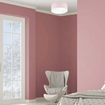 Taklampa SIRJA PASTEL DOUBLE 2xE27/15W/230V diameter 35 cm rosa