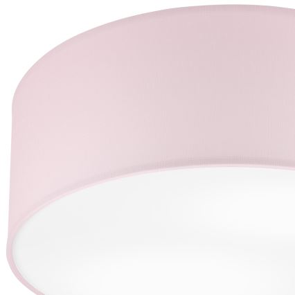 Taklampa SIRJA PASTEL DOUBLE 2xE27/15W/230V diameter 35 cm rosa