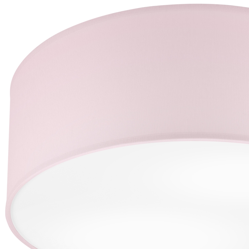 Taklampa SIRJA PASTEL DOUBLE 2xE27/15W/230V diameter 35 cm rosa