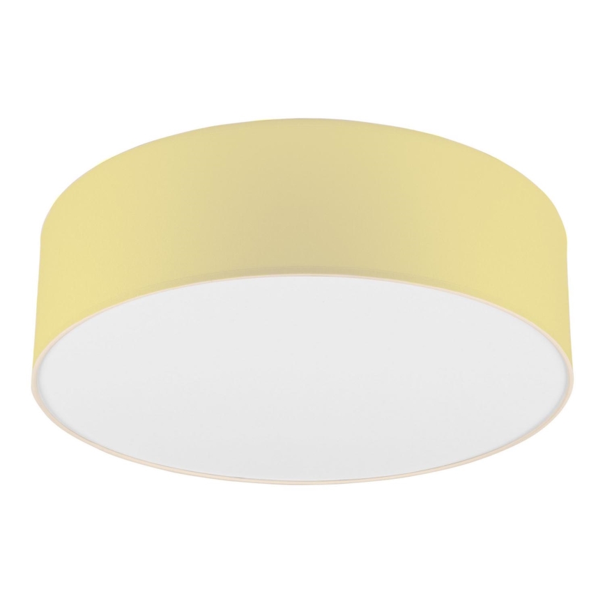 Taklampa SIRJA PASTEL DOUBLE 4xE27/15W/230V diameter 45 cm gul