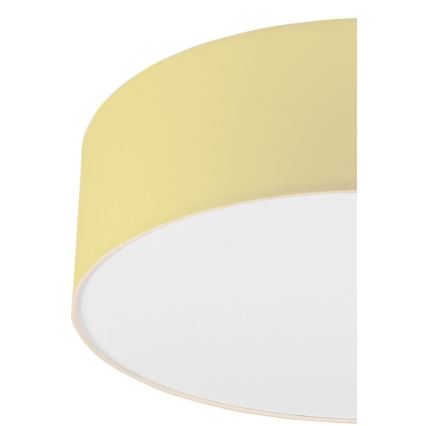 Taklampa SIRJA PASTEL DOUBLE 4xE27/15W/230V diameter 45 cm gul
