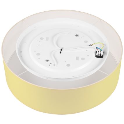 Taklampa SIRJA PASTEL DOUBLE 4xE27/15W/230V diameter 45 cm gul