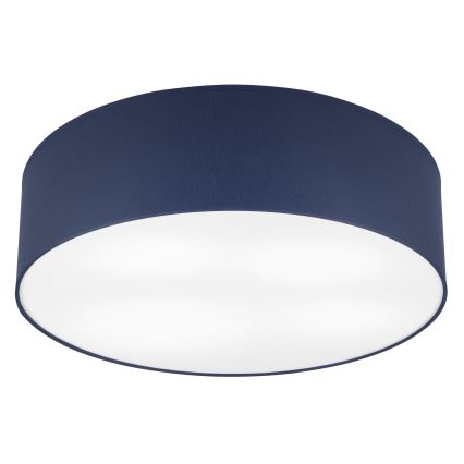Taklampa SIRJA PASTEL DOUBLE 4xE27/15W/230V diameter 45 cm mörkblå