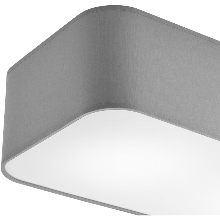 Taklampa SIRJA SQUARE 2xE27/15W/230V grå
