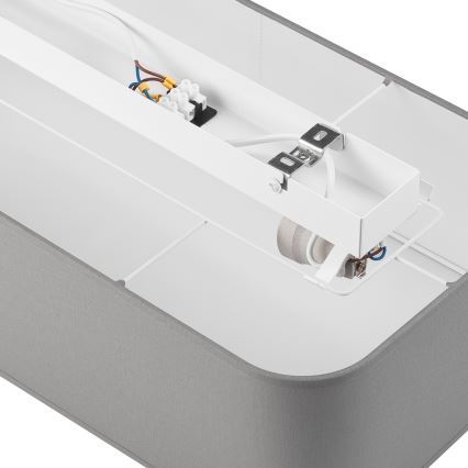 Taklampa SIRJA SQUARE 2xE27/15W/230V grå