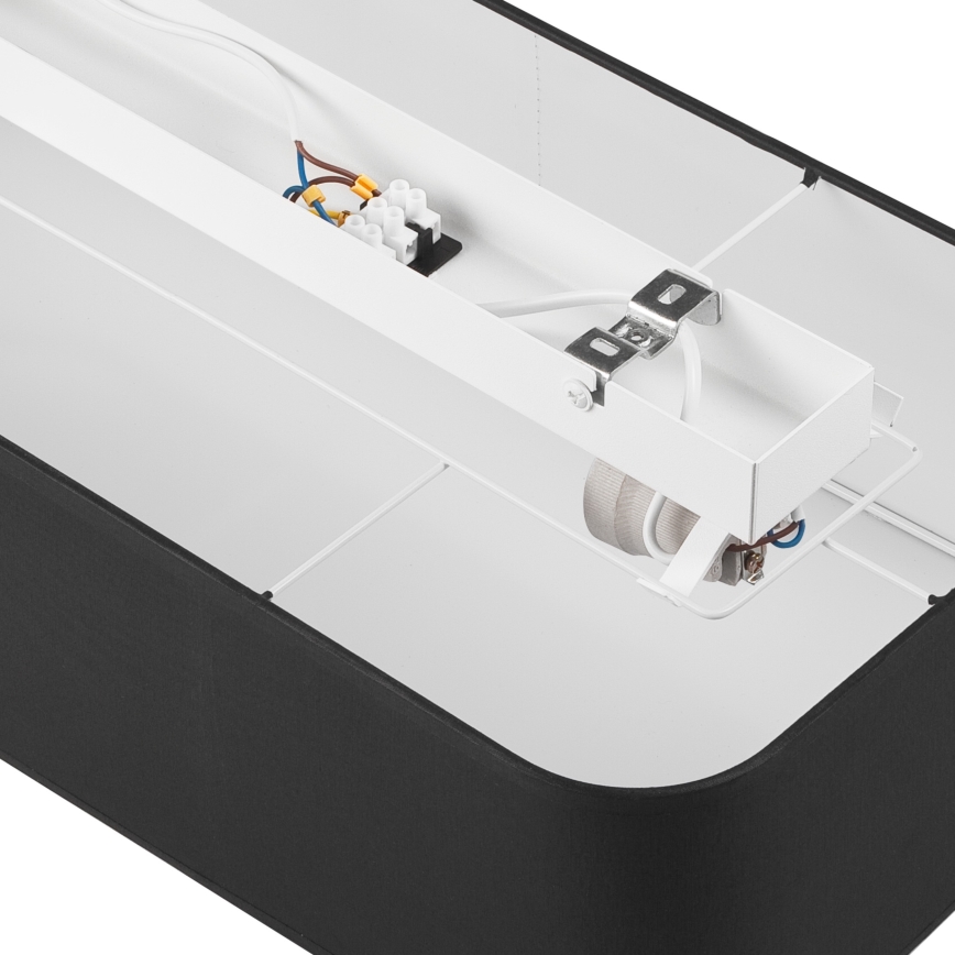 Taklampa SIRJA SQUARE 2xE27/15W/230V svart