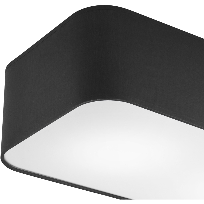 Taklampa SIRJA SQUARE 2xE27/15W/230V svart