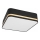 Taklampa SIRJA SQUARE 4xE27/60W/230V 45x45 cm svart