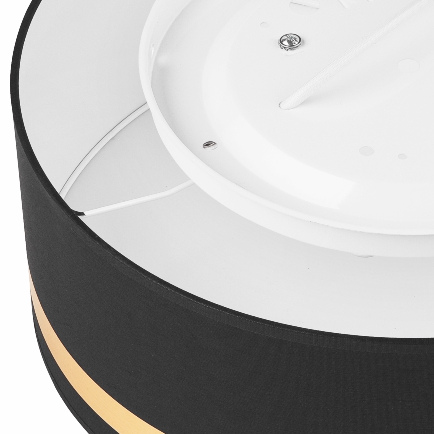Taklampa SIRJA STRIPE 2xE27/15W/230V diameter 35 cm svart