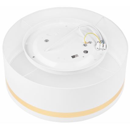 Taklampa SIRJA STRIPE 2xE27/15W/230V diameter 35 cm vit