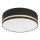 Taklampa SIRJA STRIPE 4xE27/15W/230V diameter 45 cm svart
