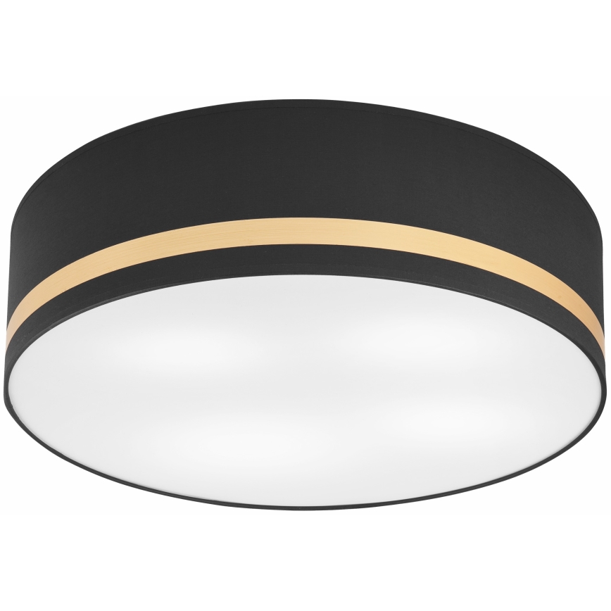 Taklampa SIRJA STRIPE 4xE27/15W/230V diameter 45 cm svart