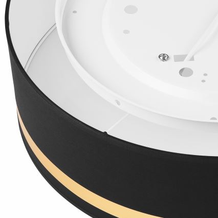 Taklampa SIRJA STRIPE 4xE27/15W/230V diameter 45 cm svart