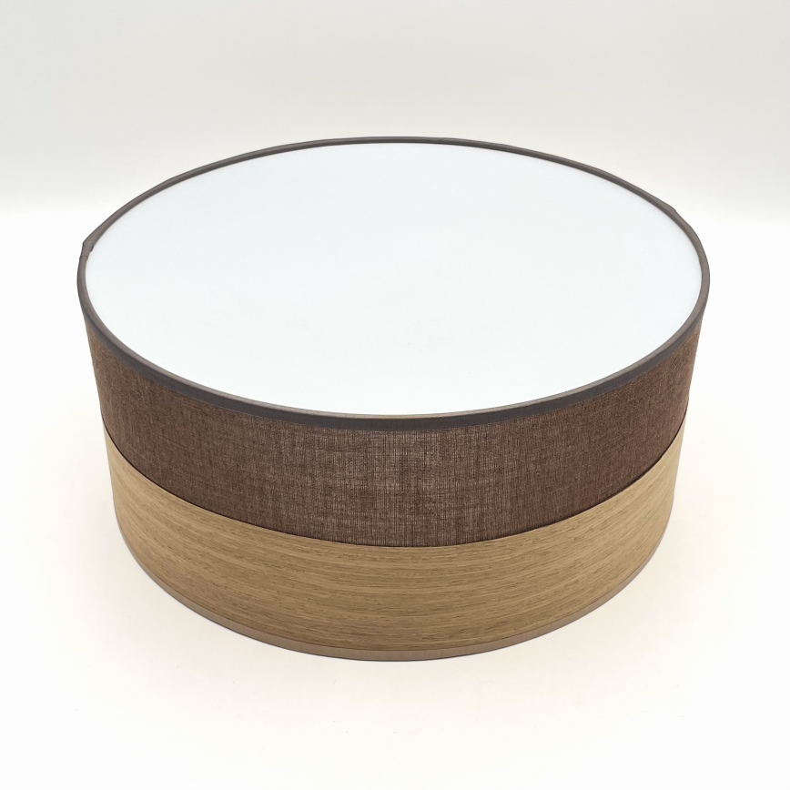 Taklampa SIRJA WOOD 1xE27/15W/230V diameter 35 cm brun/ek