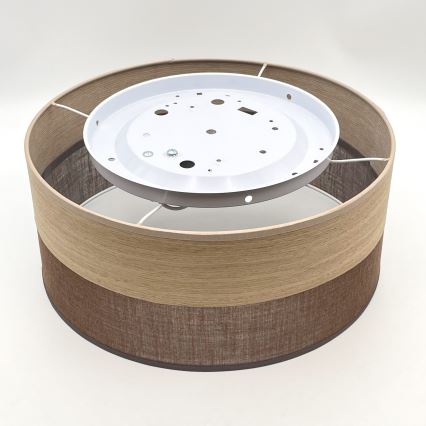 Taklampa SIRJA WOOD 1xE27/15W/230V diameter 35 cm brun/ek