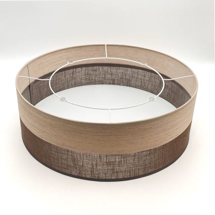Taklampa SIRJA WOOD 2xE27/15W/230V diameter 45 cm brun/ek