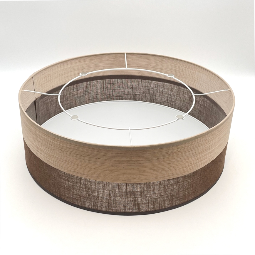 Taklampa SIRJA WOOD 2xE27/15W/230V diameter 45 cm brun/ek