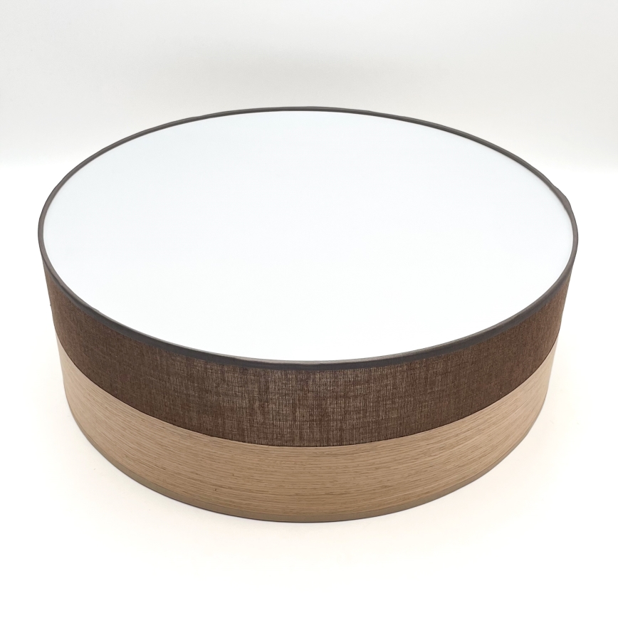 Taklampa SIRJA WOOD 2xE27/15W/230V diameter 45 cm brun/ek