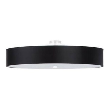Taklampa SKALA 6xE27/60W/230V diameter  80 cm svart