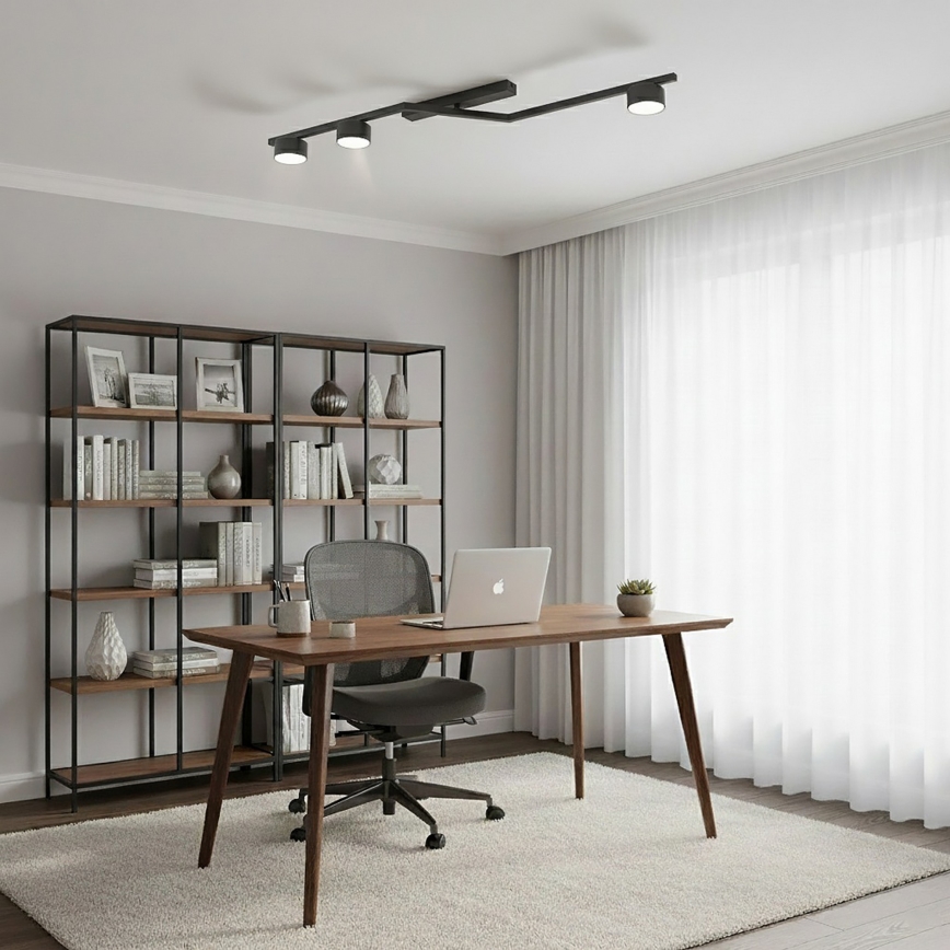 Taklampa SKAN 3xGX53/12W/230V svart