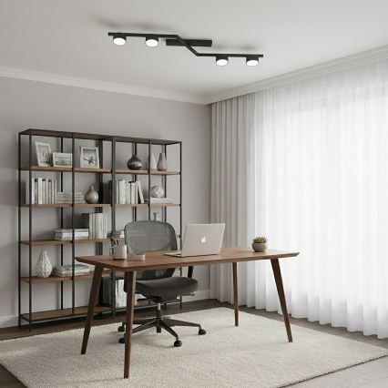 Taklampa SKAN 4xGX53/12W/230V svart