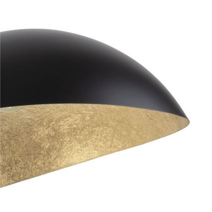 Taklampa på kabel SPACE 2xE27/60W/230V svart/guld