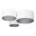 Taklampa SPACE 3xE27/60W/230V vit/silver