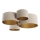 Taklampa SPACE 4xE27/60W/230V beige/guld