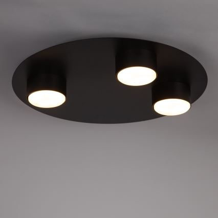 Taklampa STAR 3xGX53/12W/230V svart