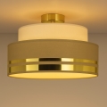 Taklampa TAMI 1xE27/60W/230V diameter 40 cm beige/brun/guld