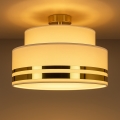 Taklampa TAMI 1xE27/60W/230V diameter 40 cm beige/guld