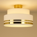 Taklampa TAMI 1xE27/60W/230V diameter 40 cm grädde/guld