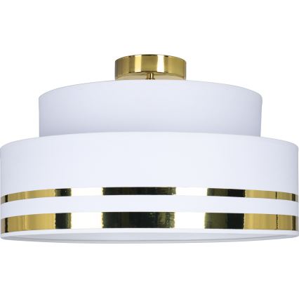 Taklampa TAMI 1xE27/60W/230V diameter 40 cm grädde/guld