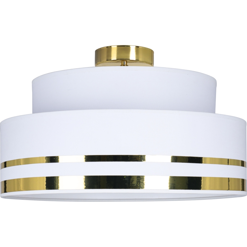 Taklampa TAMI 1xE27/60W/230V diameter 40 cm grädde/guld