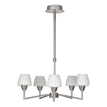 Taklampa TOGO 5xG9/40W/230V, matt krom/bio