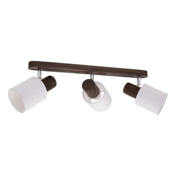 Taklampa TRENDY 3xE27/15W/230V i furu