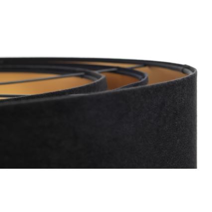 Taklampa på kabel TRINITI 1xE27/60W/230V svart/guld