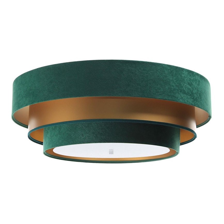 Taklampa TRINITI 2xE27/60W/230V grön/guld